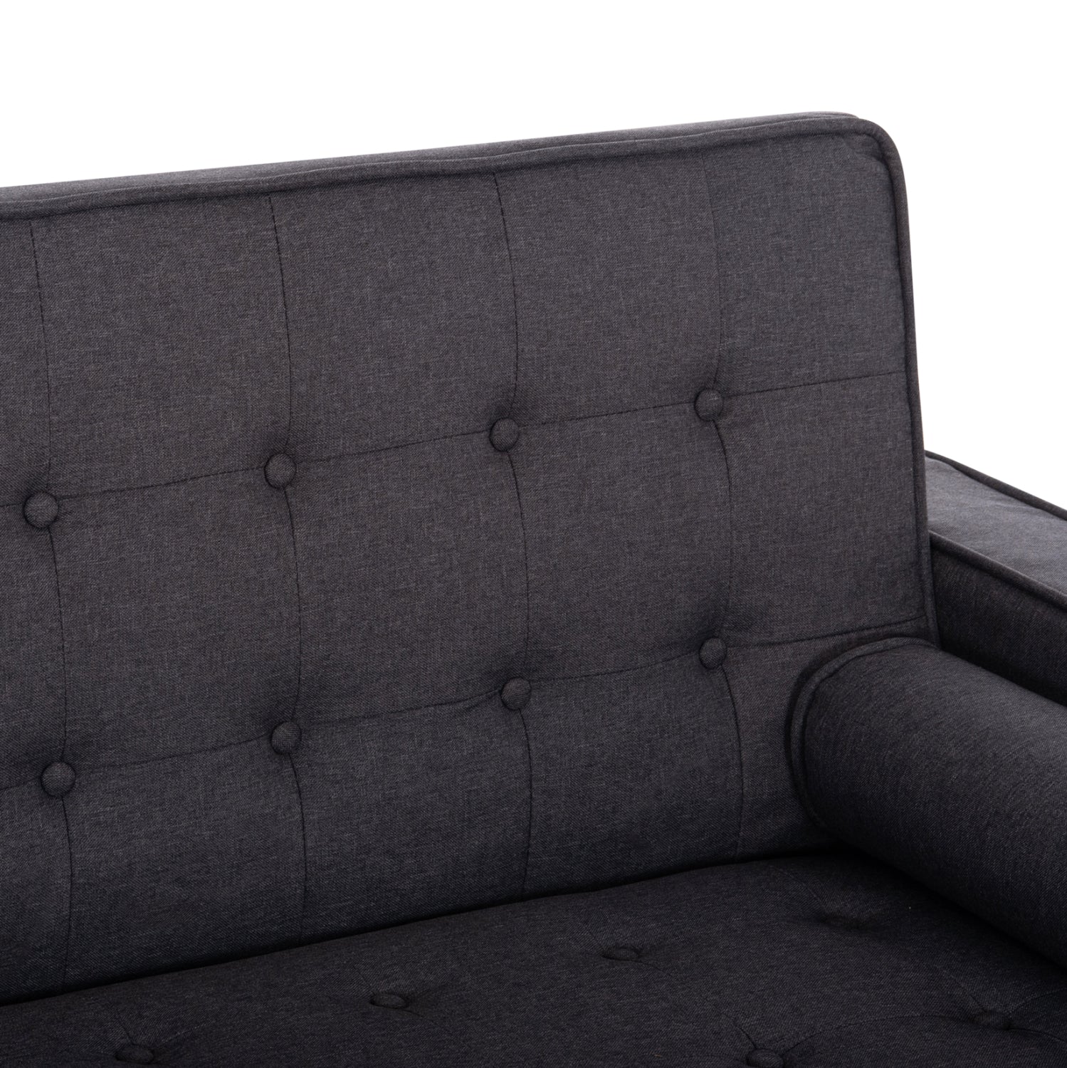 Sofa Bed Salvador HM3150.01 Grey with 2 Pillows 222x97x80Hcm