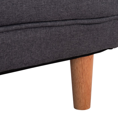Sofa Bed Salvador HM3150.01 Grey with 2 Pillows 222x97x80Hcm
