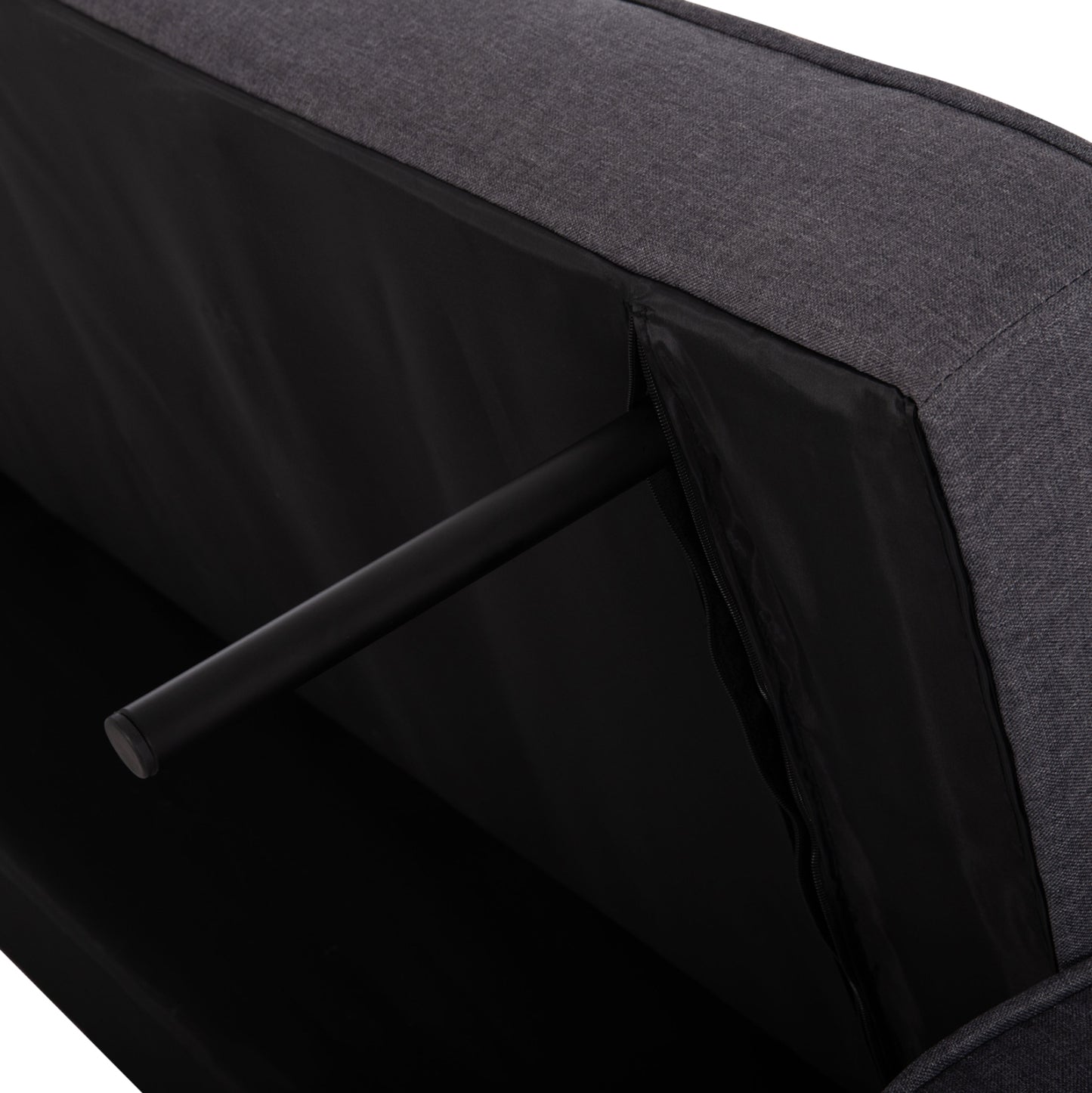 Sofa Bed Salvador HM3150.01 Grey with 2 Pillows 222x97x80Hcm