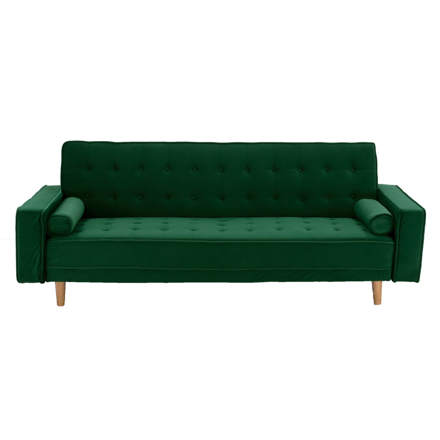 SOFA-BED SALVADOR HM3150.13 VELVET GREEN 224X88X84Y cm.