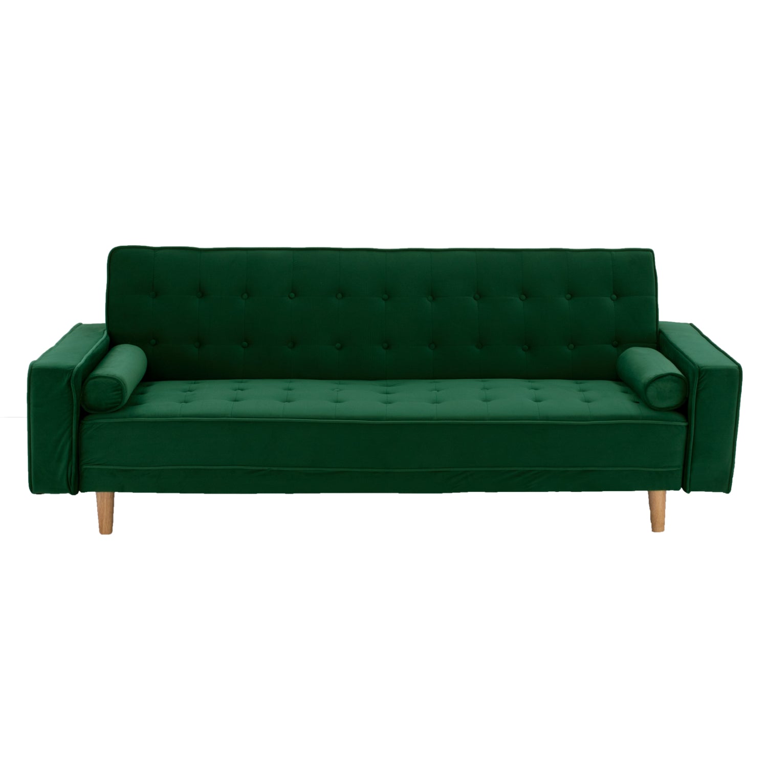 SOFA-BED SALVADOR HM3150.13 VELVET GREEN 224X88X84Y cm.