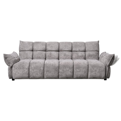 SOFABED MELU HM3314.01 GREY FABRIC--POCKET SPRINGS SEAT 240-250x90x85Hcm.