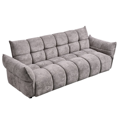 SOFABED MELU HM3314.01 GREY FABRIC--POCKET SPRINGS SEAT 240-250x90x85Hcm.