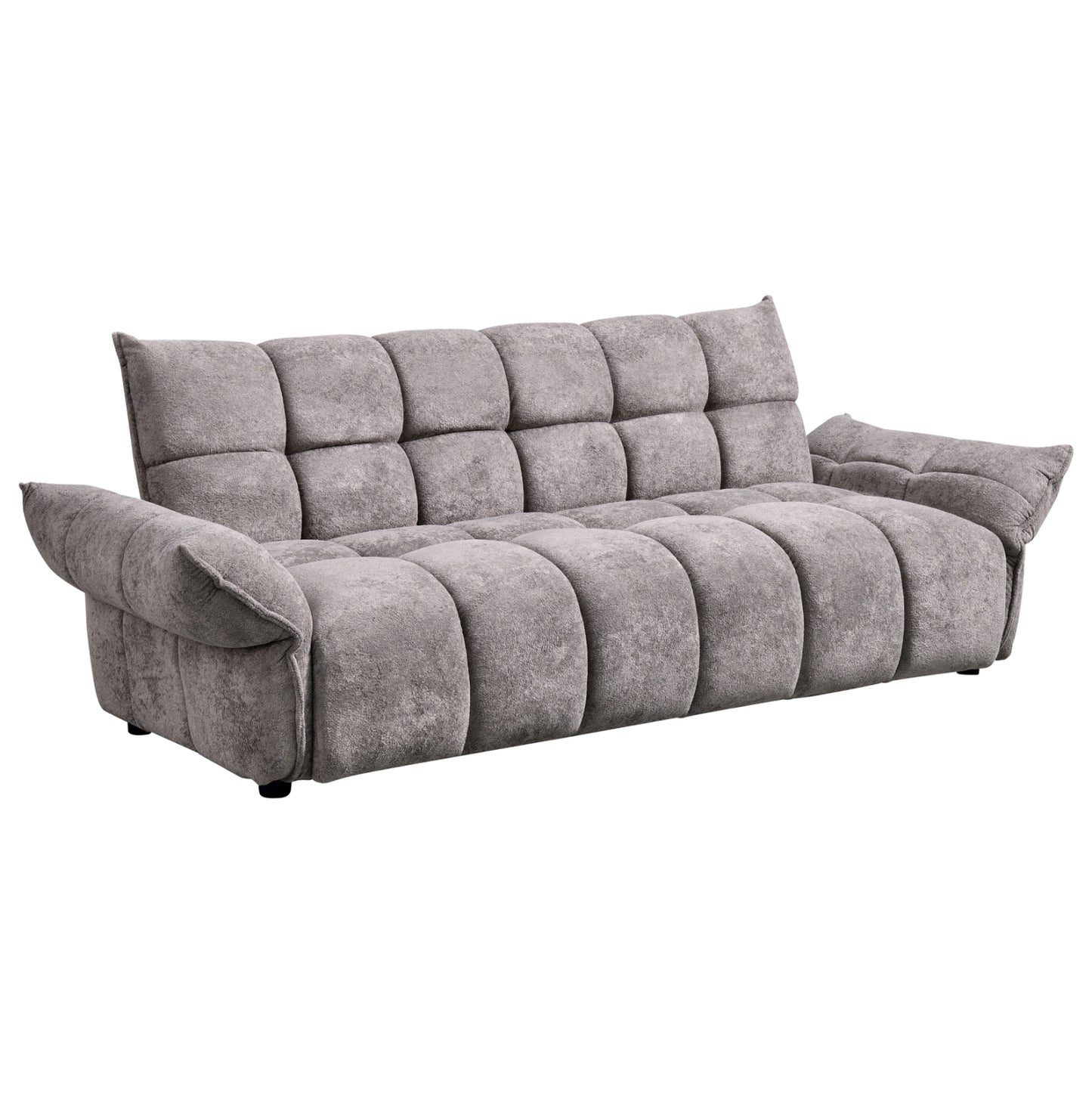 SOFABED MELU HM3314.01 GREY FABRIC--POCKET SPRINGS SEAT 240-250x90x85Hcm.