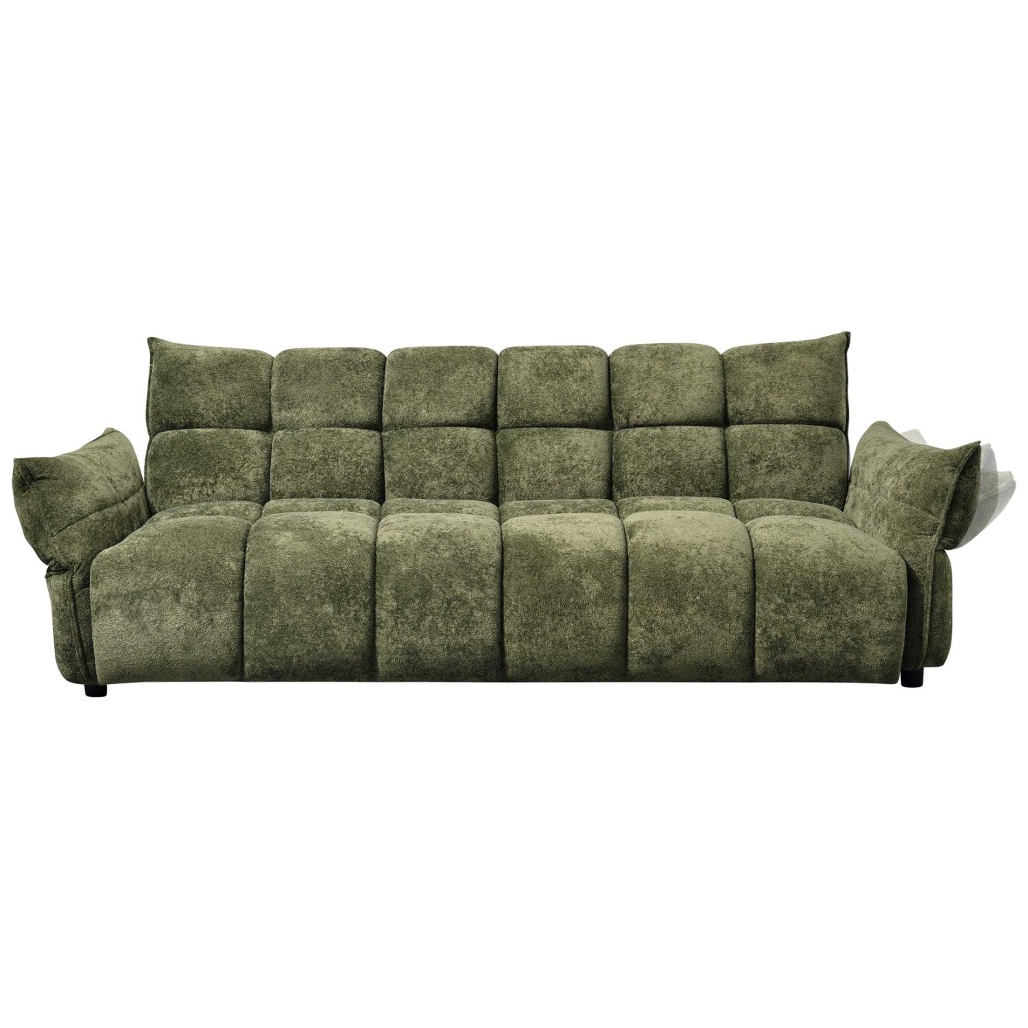 SOFABED MELU HM3314.03 GREEN FABRIC--POCKET SPRINGS SEAT 245x90x85Hcm.