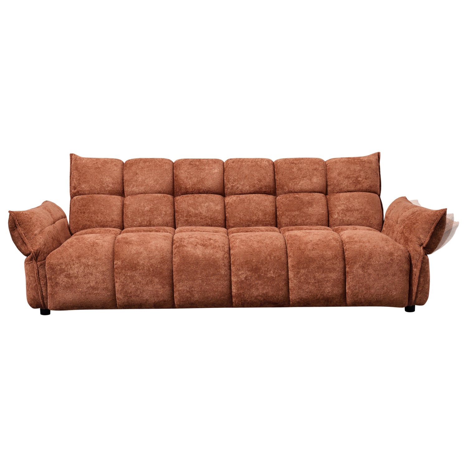 SOFABED MELU HM3314.04 TERRACOTTA FABRIC--POCKET SPRINGS SEAT 240-250x90x85Hcm.
