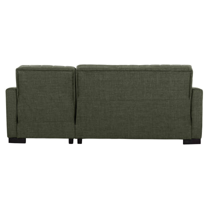 HM3244.05, corner sofa-bed, dark olive, reversible, 202x140x78cm