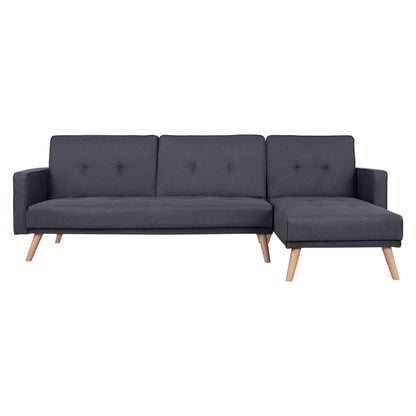 Reversible Corner Sofa Bed Talia HM3153 Grey Fabric 269x152x87cm