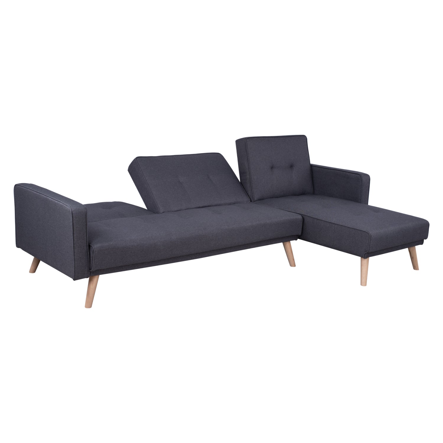 Reversible Corner Sofa Bed Talia HM3153 Grey Fabric 269x152x87cm
