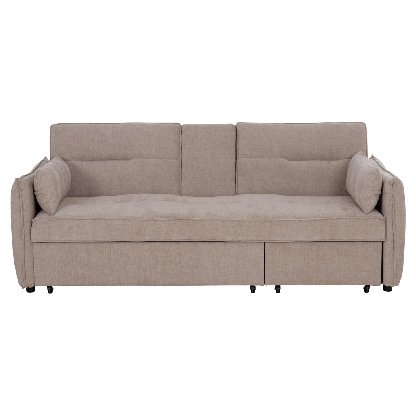 SOFABED MULTIFORM 2-SEATER VELAR HM3305.03 BEIGE FABRIC 207x90x80Hcm.