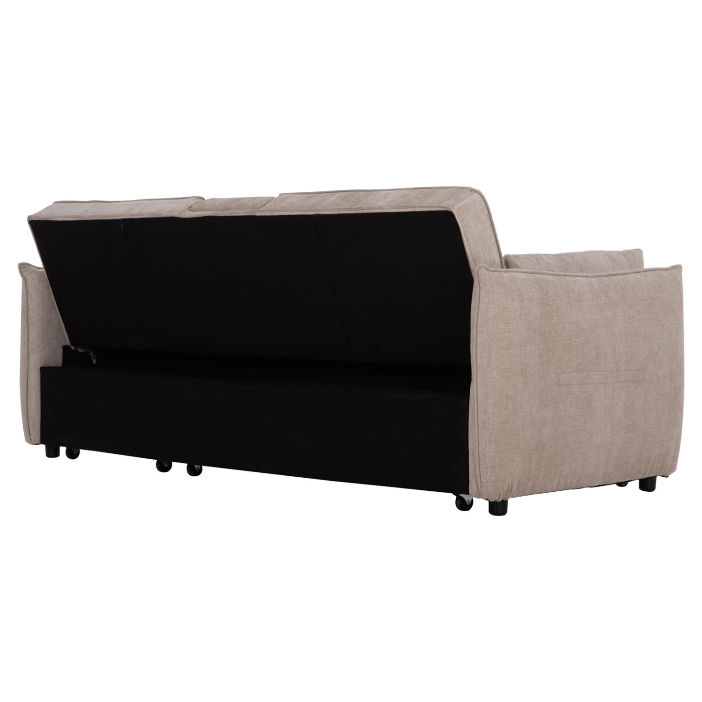 SOFABED MULTIFORM 2-SEATER VELAR HM3305.03 BEIGE FABRIC 207x90x80Hcm.