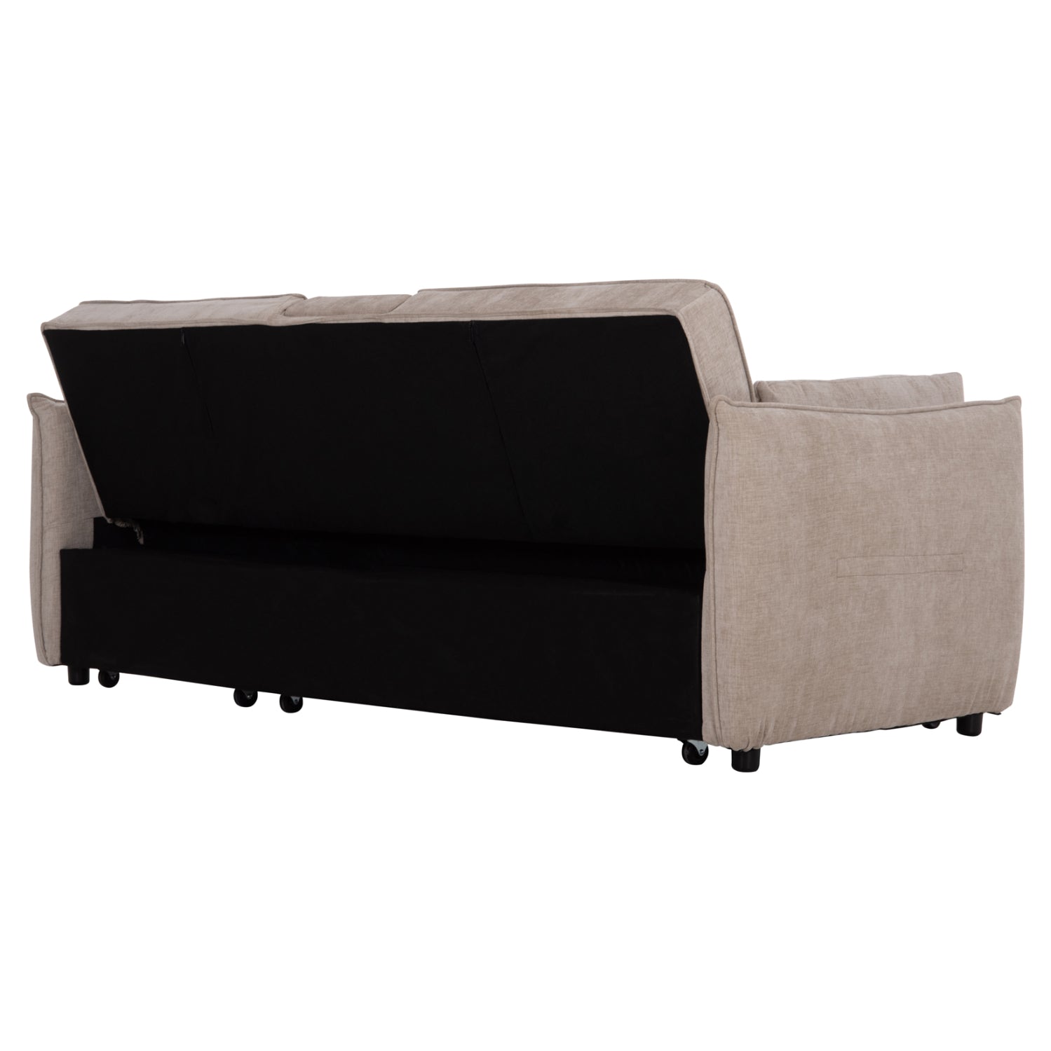 SOFABED MULTIFORM 2-SEATER VELAR HM3305.03 BEIGE FABRIC 207x90x80Hcm.