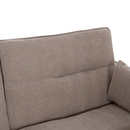 SOFABED MULTIFORM 2-SEATER VELAR HM3305.03 BEIGE FABRIC 207x90x80Hcm.