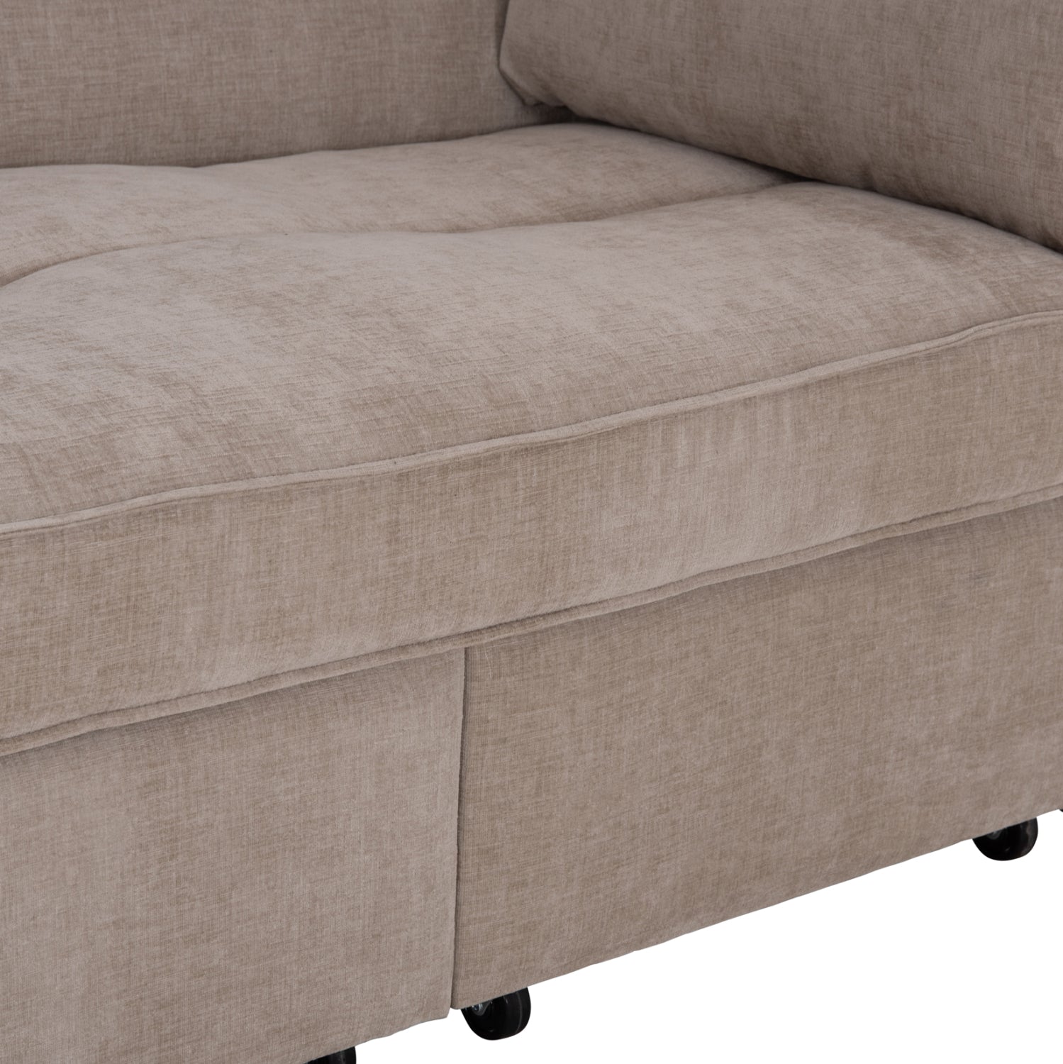 SOFABED MULTIFORM 2-SEATER VELAR HM3305.03 BEIGE FABRIC 207x90x80Hcm.