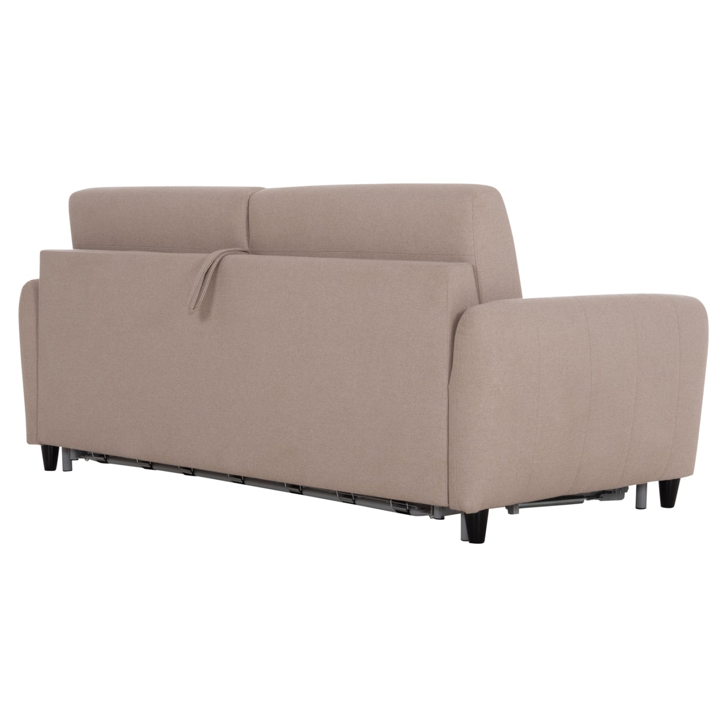SOFABED WITH FOLDABLE MATTRESS ETUDINE HM3311.02 BEIGE FABRIC 190x98x90Hcm