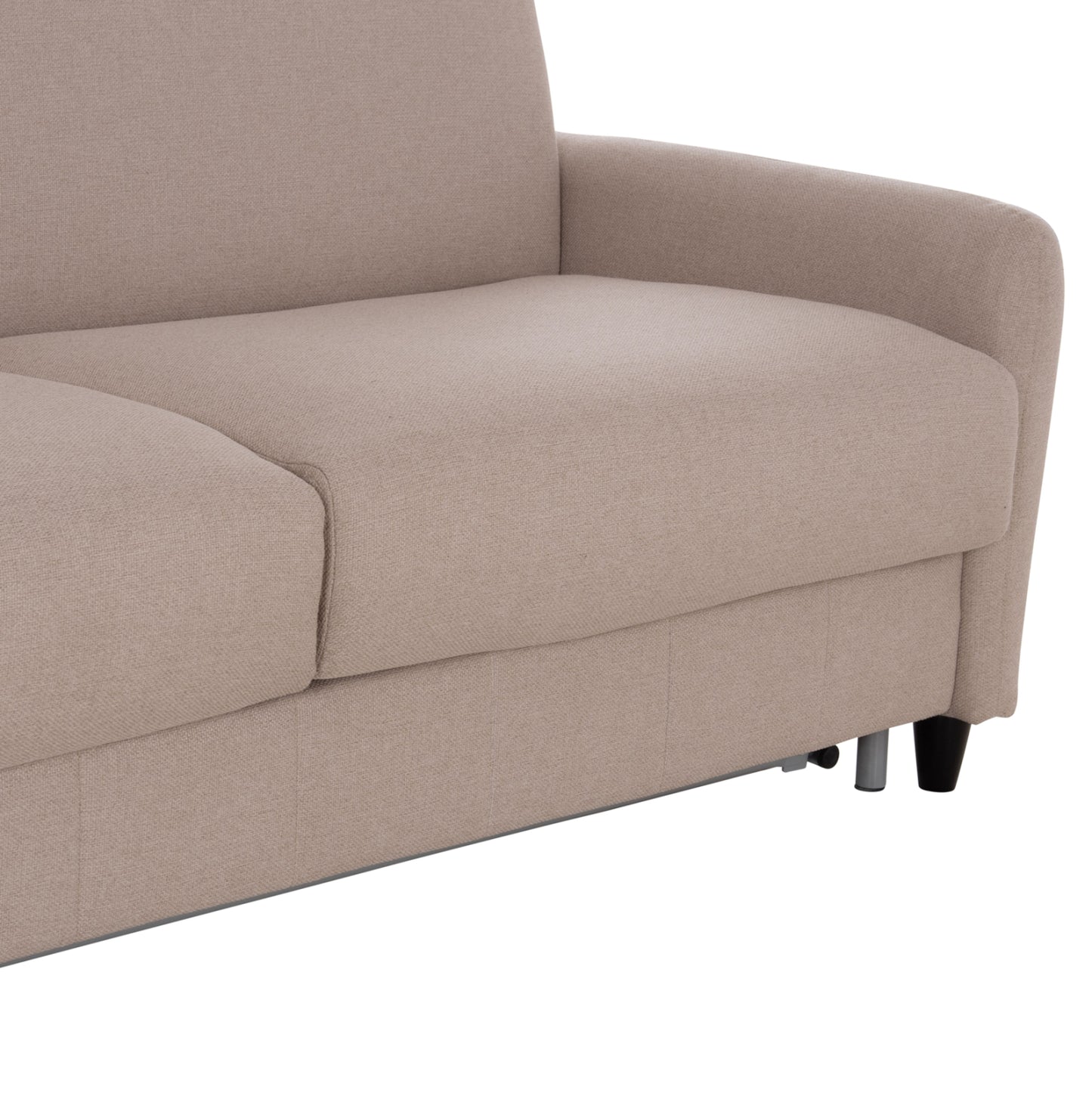 SOFABED WITH FOLDABLE MATTRESS ETUDINE HM3311.02 BEIGE FABRIC 190x98x90Hcm