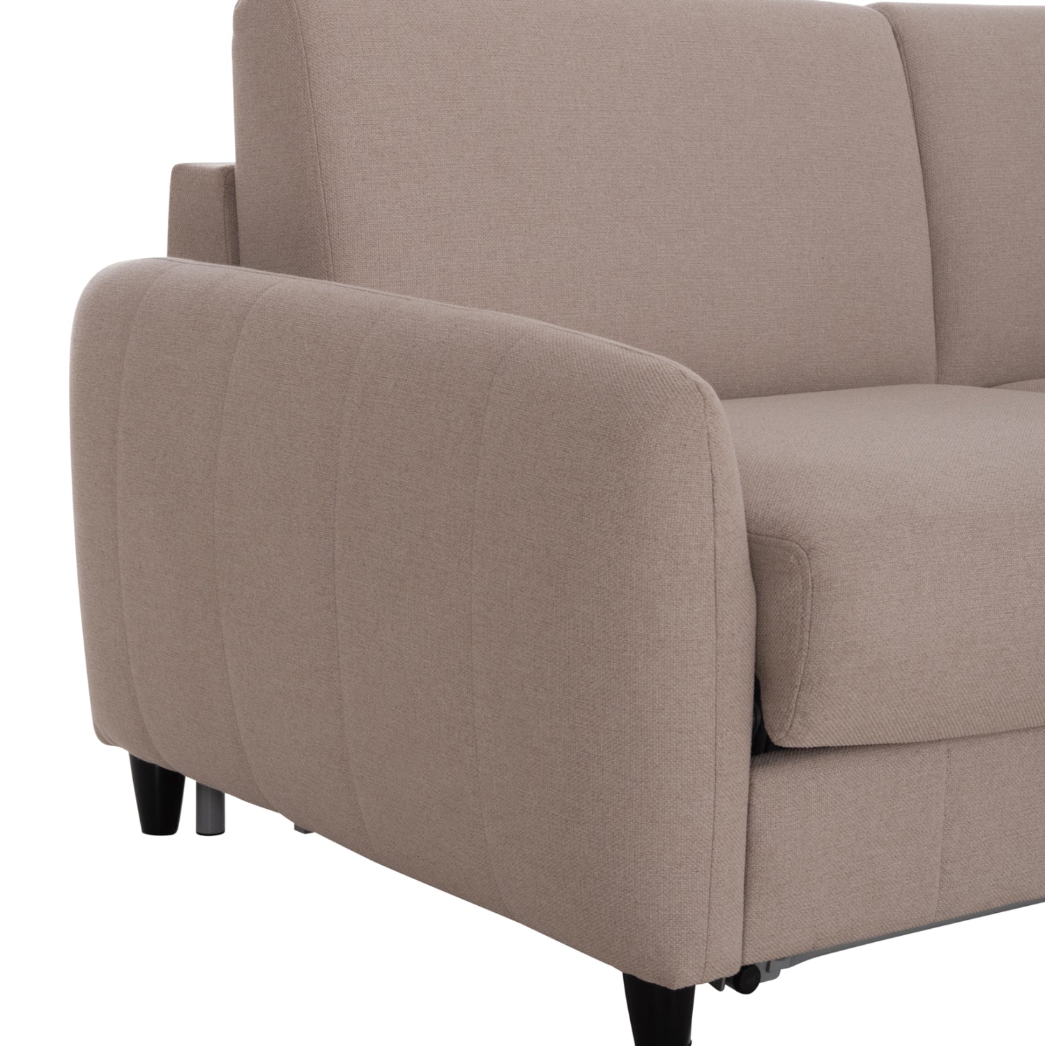 SOFABED WITH FOLDABLE MATTRESS ETUDINE HM3311.02 BEIGE FABRIC 190x98x90Hcm