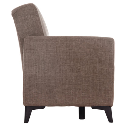 SOFA-BED 2-SEATER WITH STORAGE SPACE NIKKO HM3293.02 BROWN FABRIC 144x75x84Hcm.
