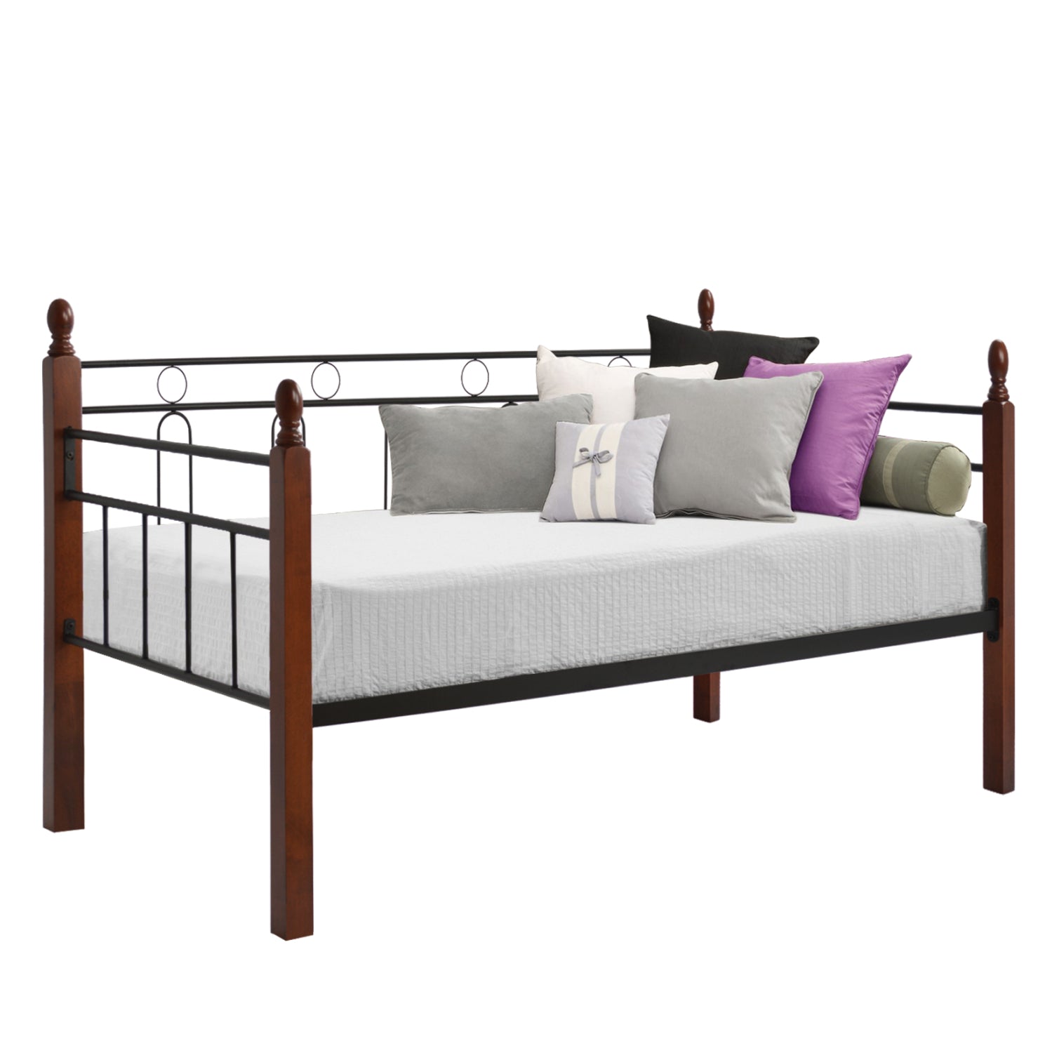 Sofa-Bed REVEN, HM367, metal/rubberwood, 90x190cm