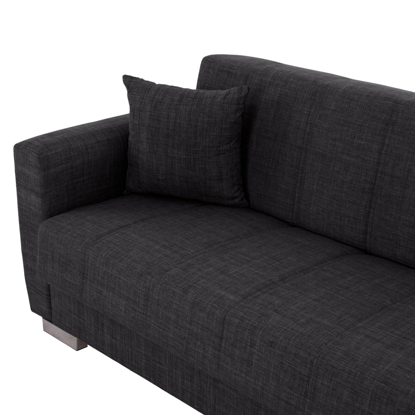 HM3240.03, 3-SEATER SOFA-BED, GREY, 215x85x76
