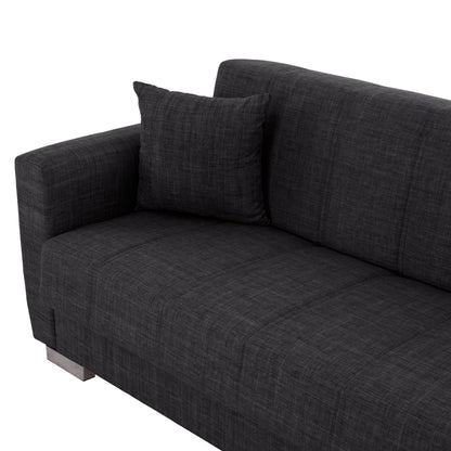 HM3240.03, 3-SEATER SOFA-BED, GREY, 215x85x76