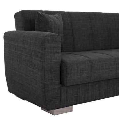 HM3240.03, 3-SEATER SOFA-BED, GREY, 215x85x76