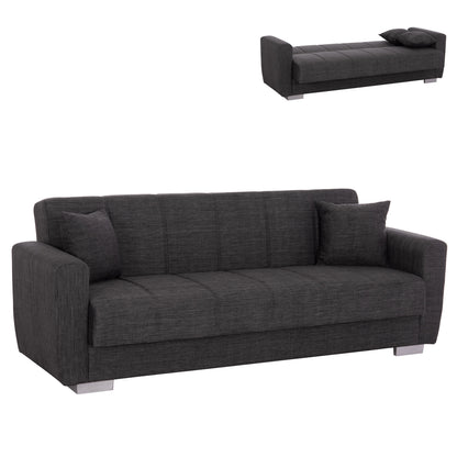 HM3240.03, 3-SEATER SOFA-BED, GREY, 215x85x76