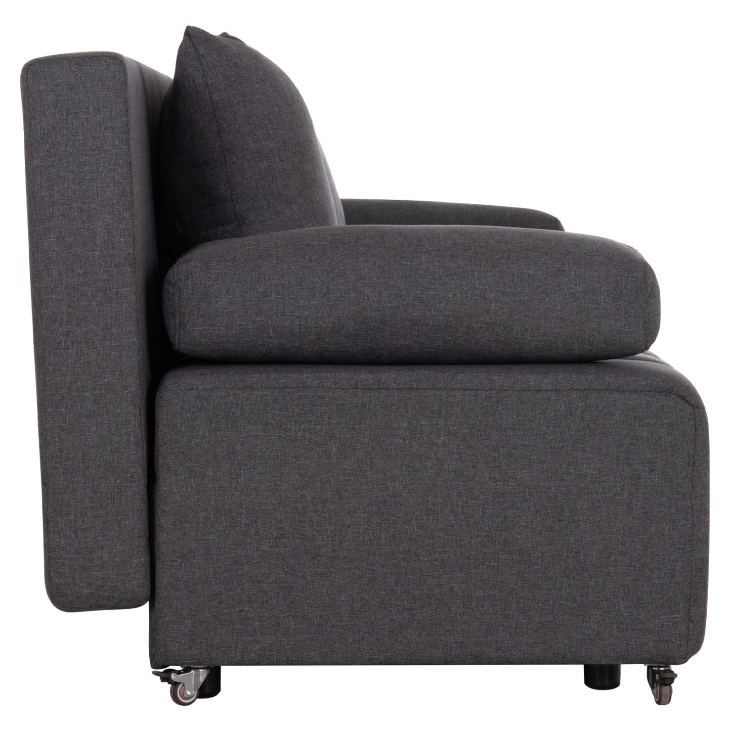 SOFA-BED 3-SEATER KEND HM3313.01 FABRIC IN GREY 188x85x82Hcm.