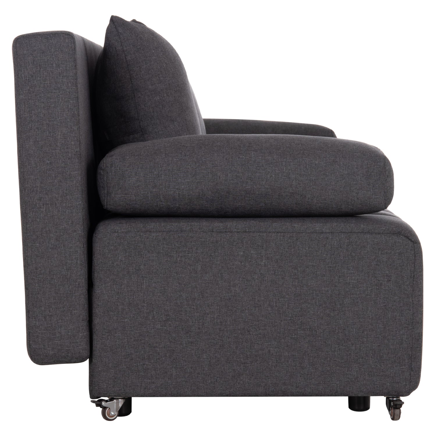 SOFA-BED 3-SEATER KEND HM3313.01 FABRIC IN GREY 188x85x82Hcm.