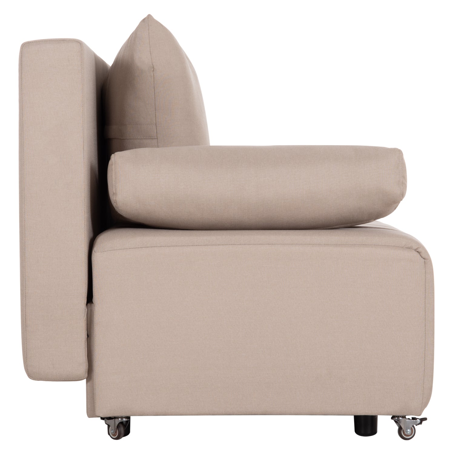 SOFA-BED 3-SEATER KEND HM3313.03 FABRIC IN LIGHT BEIGE 188x85x82Hcm.