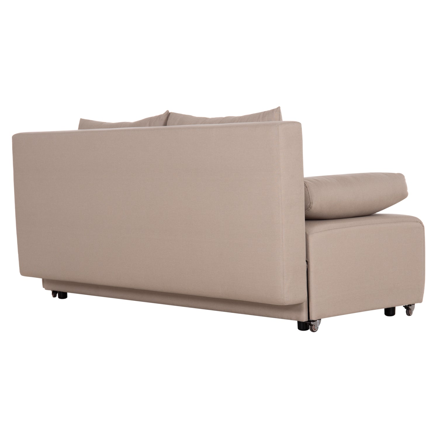 SOFA-BED 3-SEATER KEND HM3313.03 FABRIC IN LIGHT BEIGE 188x85x82Hcm.