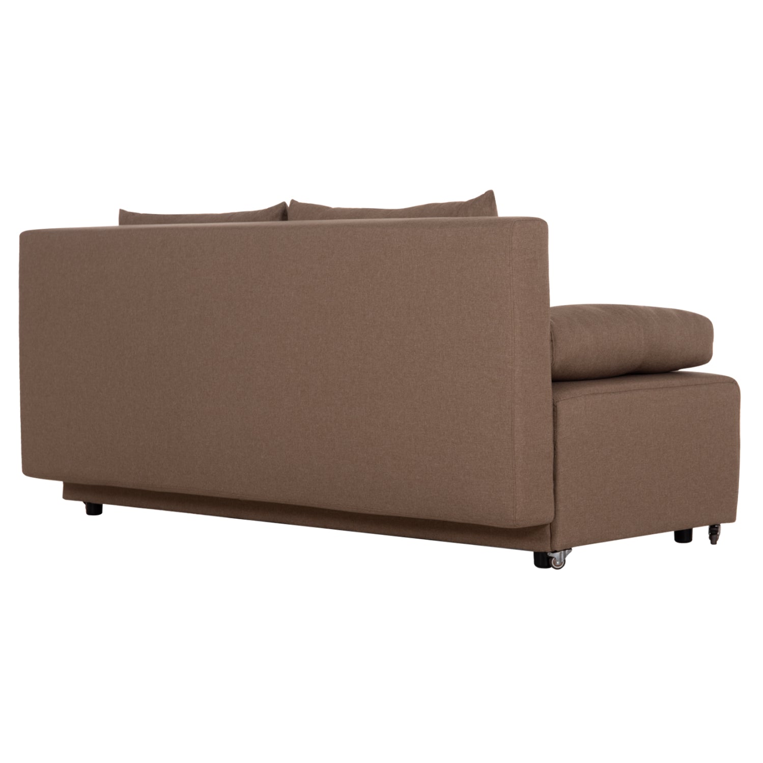 SOFA-BED 3-SEATER KEND HM3313.04 FABRIC IN LIGHT BROWN 188x85x82Hcm.