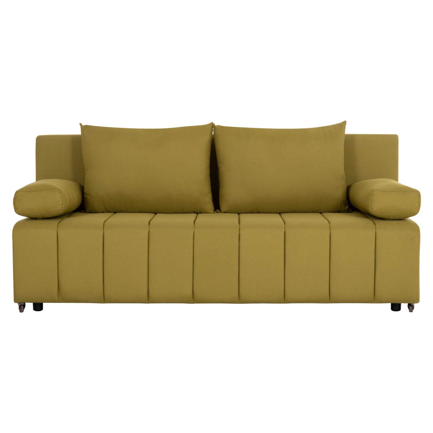 SOFA-BED 3-SEATER KEND HM3313.07 FABRIC IN LIGHT GREEN 188x85x82Hcm.