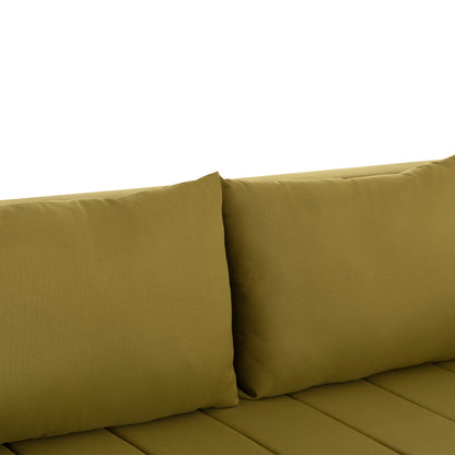 SOFA-BED 3-SEATER KEND HM3313.07 FABRIC IN LIGHT GREEN 188x85x82Hcm.