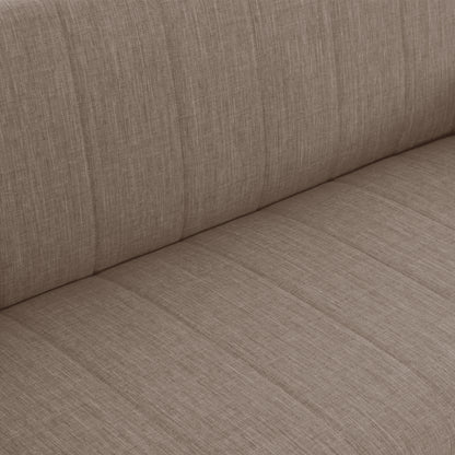 Hm3239.04 ANDRI three-seater sofa-bed, beige fabric, short legs, without arms