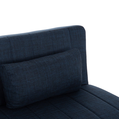 ANDRI HM3239.07, SOFA-BED, 3 SEATER, BLUE FABRIC- 180x83x74Η