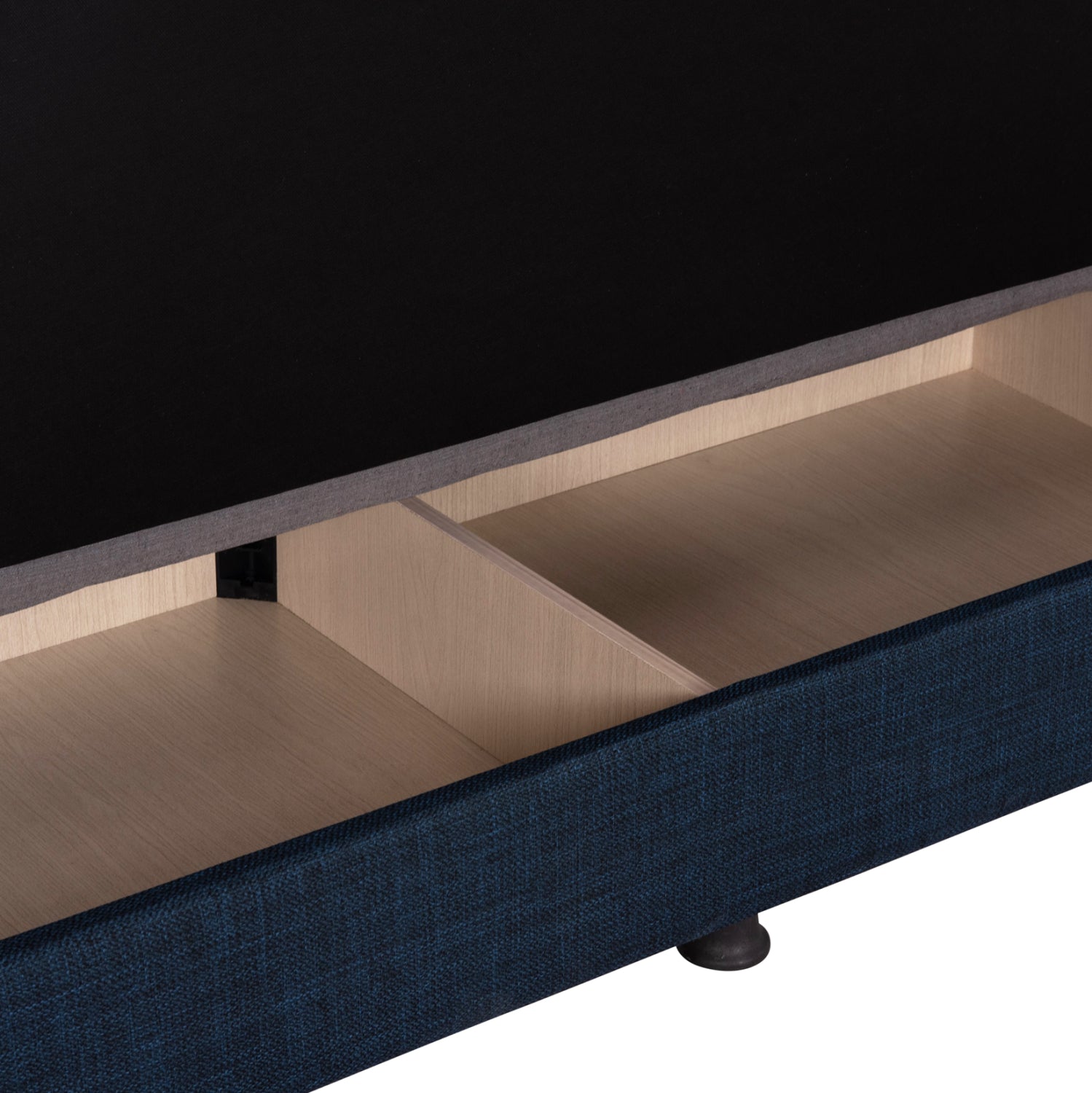 ANDRI HM3239.07, SOFA-BED, 3 SEATER, BLUE FABRIC- 180x83x74Η