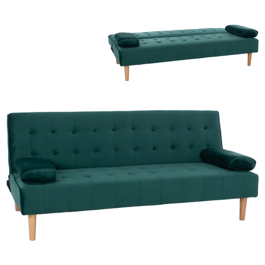 WANDA SOFA BED HM3149.13 WITH GREEN VELVET 188X83X83Y cm.