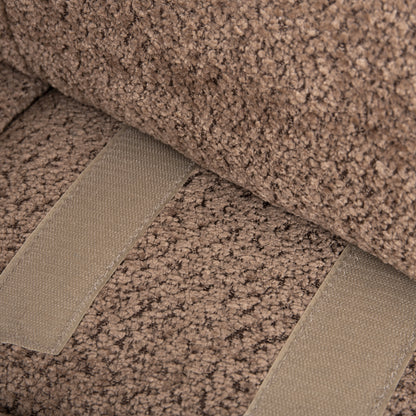 POLYMORPHIC SOFA SHIFTER HM6073.01 TEXTURED FABRIC IN LIGHT BROWN COLOR 290x196x76Hcm.