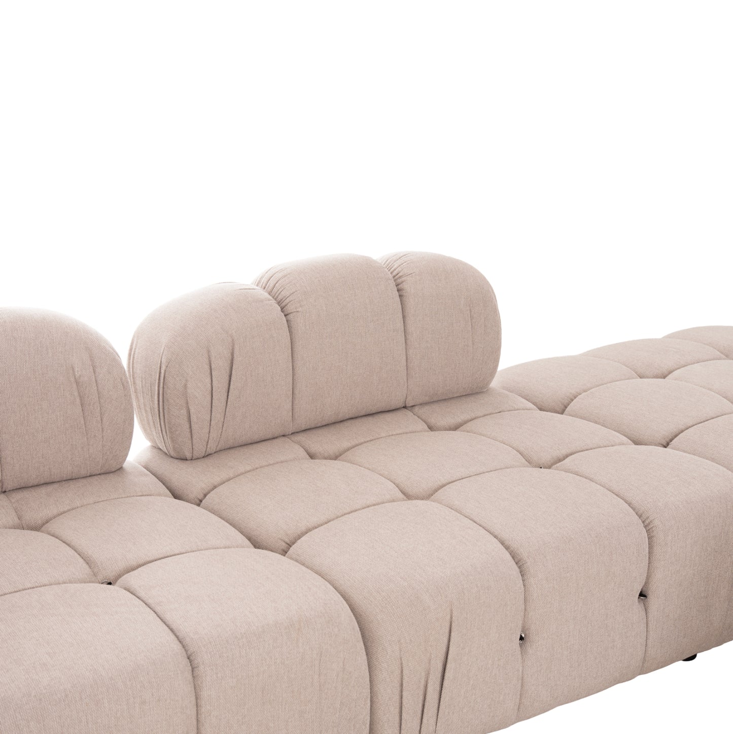 POLYMORPHIC SOFA SHIFTER HM6073.12 TEXTURED FABRIC IN LIGHT BEIGE COLOR 290x196x76Hcm.