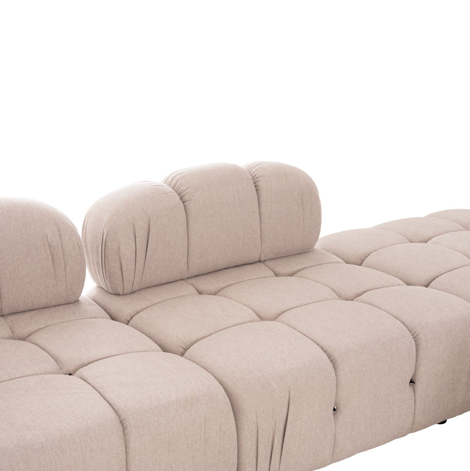POLYMORPHIC SOFA SHIFTER HM6073.12 TEXTURED FABRIC IN LIGHT BEIGE COLOR 290x196x76Hcm.
