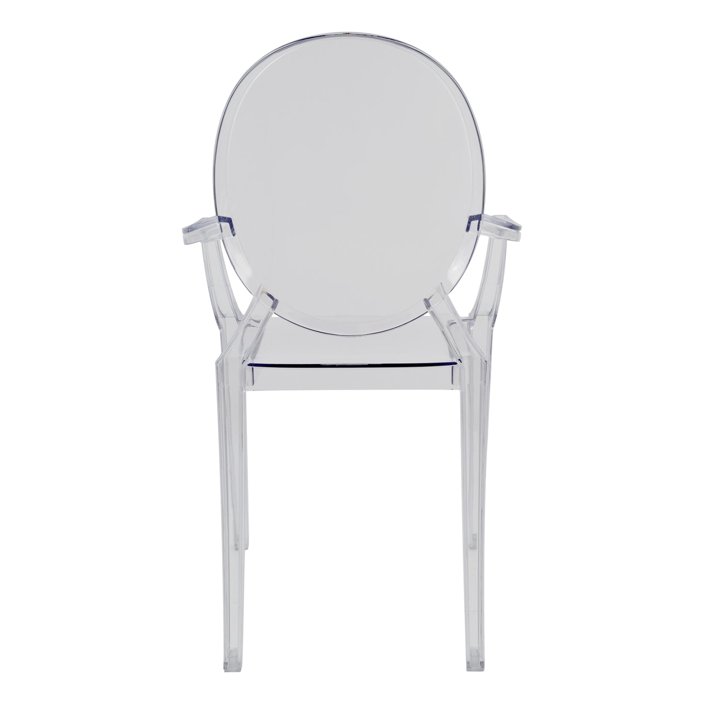 Chair acrylic clear with arms Aramis HM0169 52,2x56,5x92Ηcm