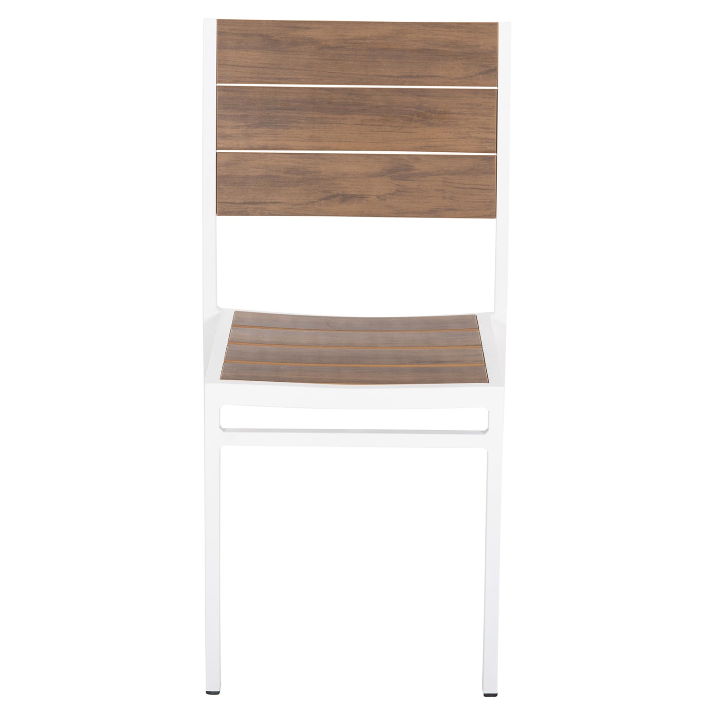 ALUMINUM CHAIR SAGA HM6063.01 WHITE WITH POLYWOOD 46x52x86Hcm.