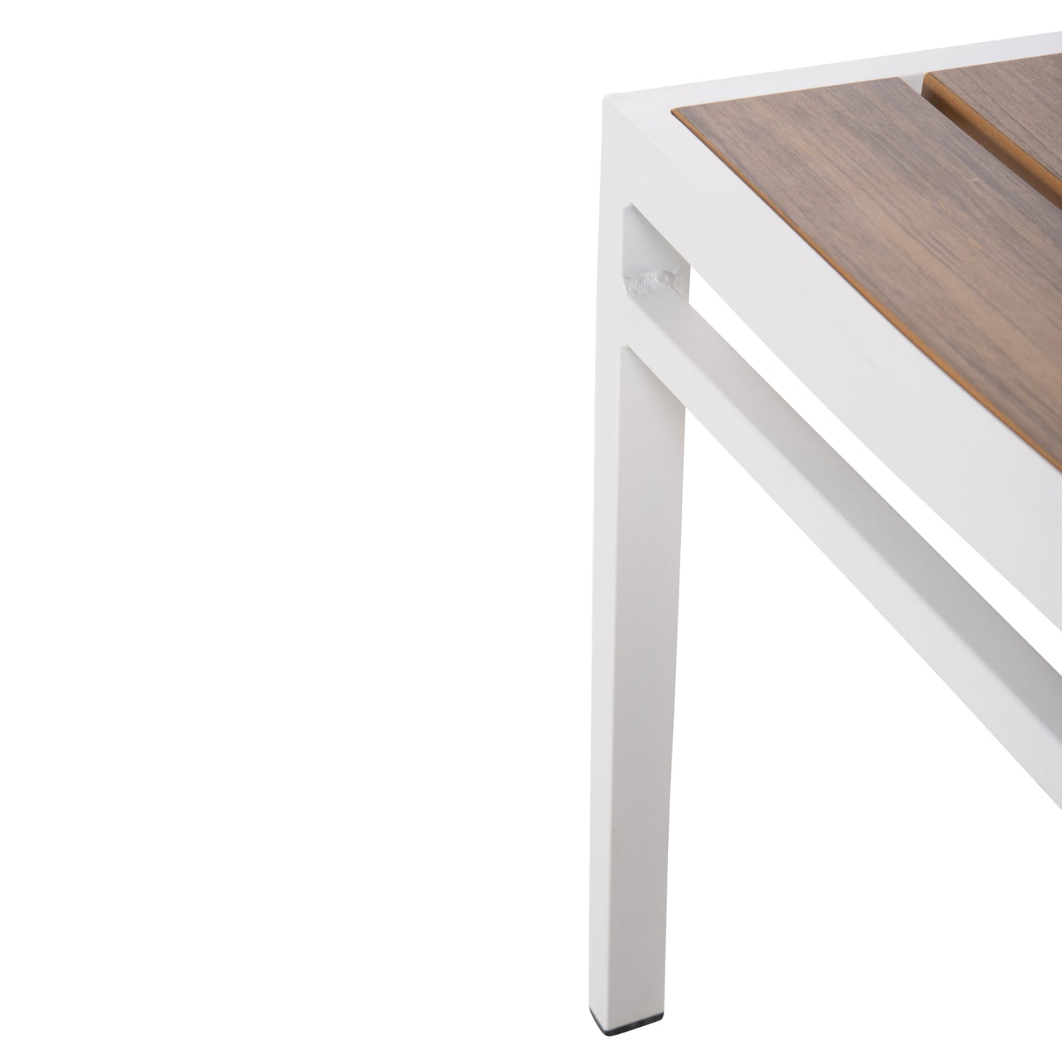 ALUMINUM CHAIR SAGA HM6063.01 WHITE WITH POLYWOOD 46x52x86Hcm.
