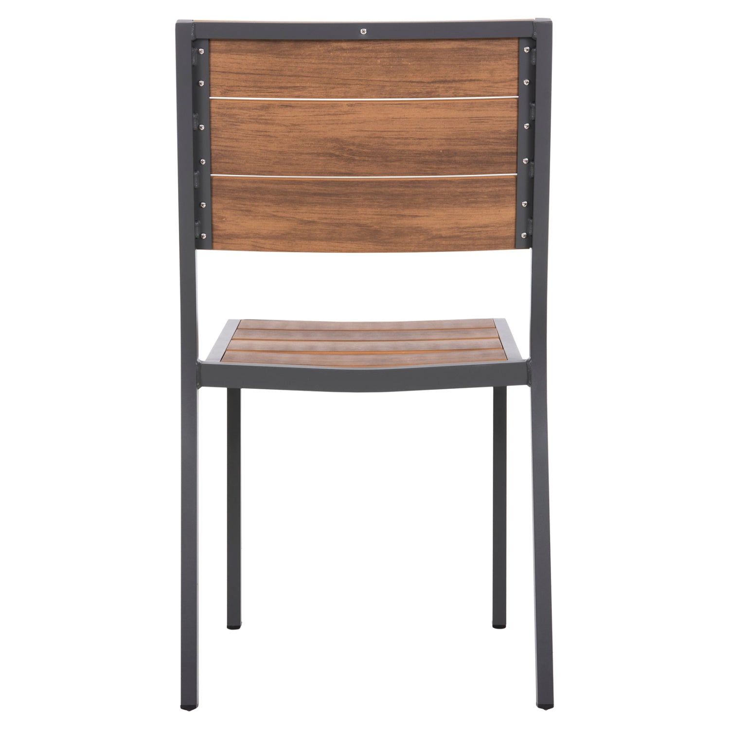 ALUMINUM CHAIR SAGA HM6063.02 DARK GREY WITH POLYWOOD 46x52x86Hcm.