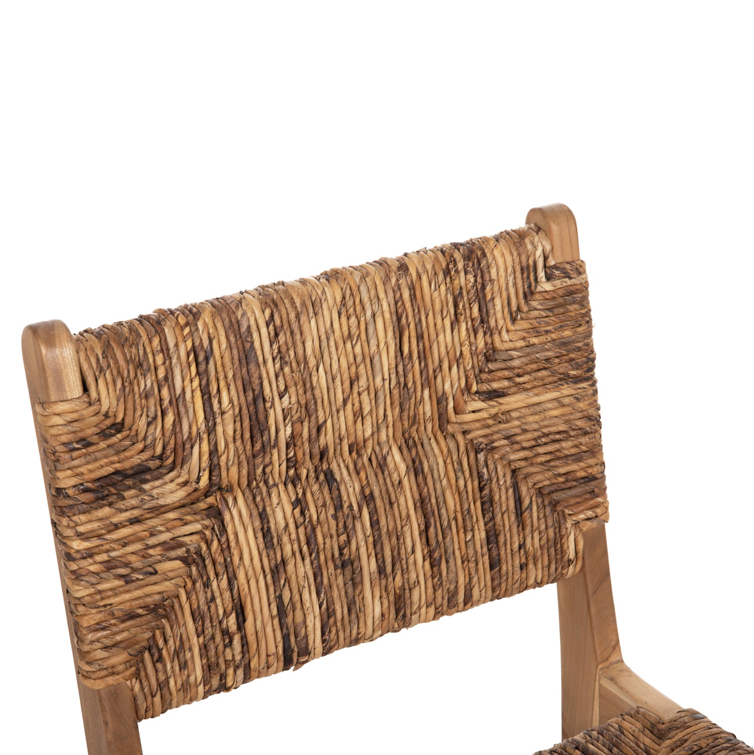 CHAIR HM9399.11 TEAK WOOD WITH STRAW MATTING ON BACKREST AND SEAT NATURAL COLOR 51x60,5x86Hcm