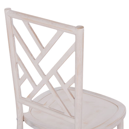 CHAIR TOON WOOD IN WHITEWASH AND PLYWOOD SEAT 44.5x48x96Ηcm.ΗΜ9410.05