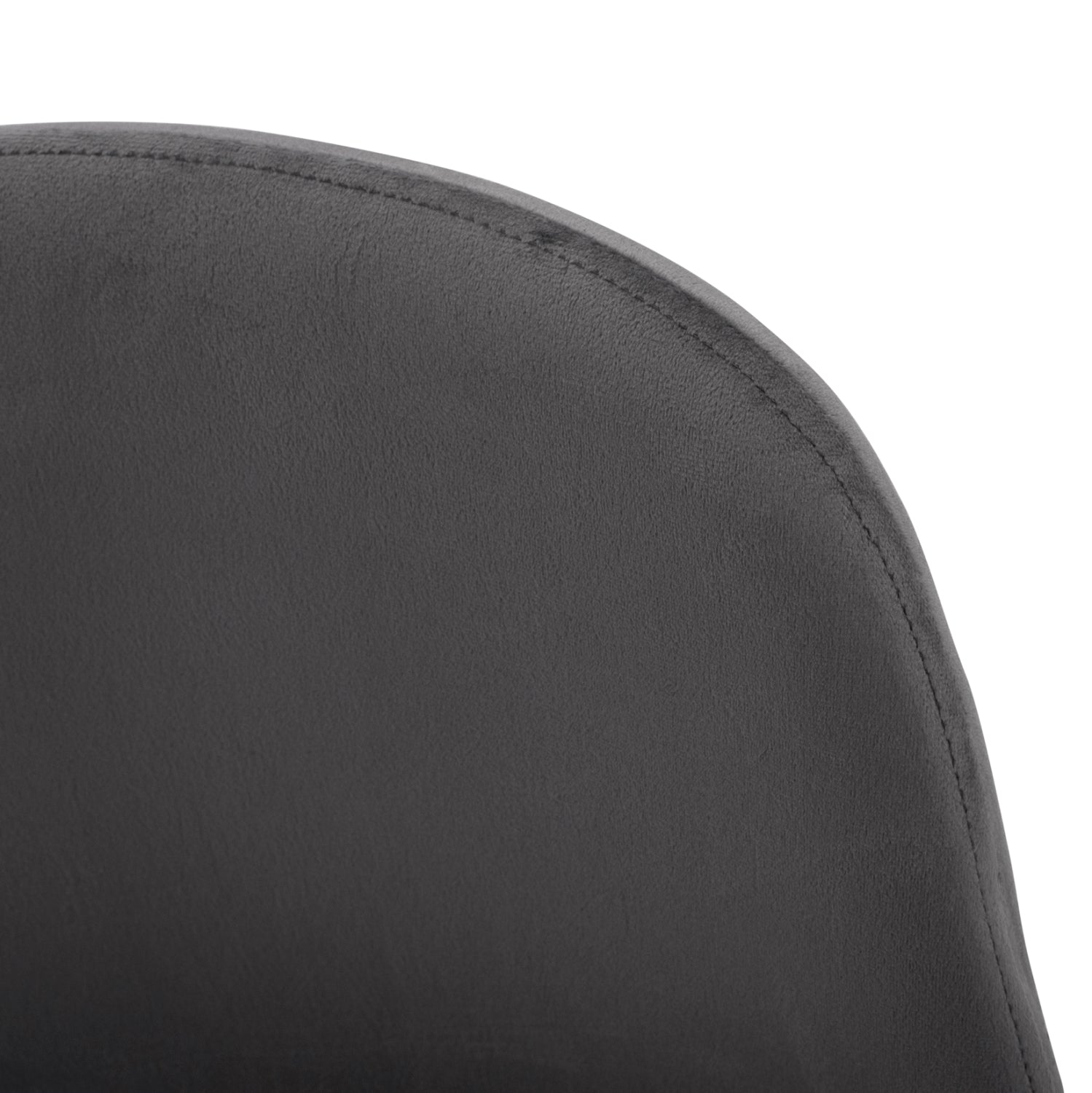 Dining Chair Leonardo Velvet Grey with metallic legs HM00100.01 45x53x85 cm.