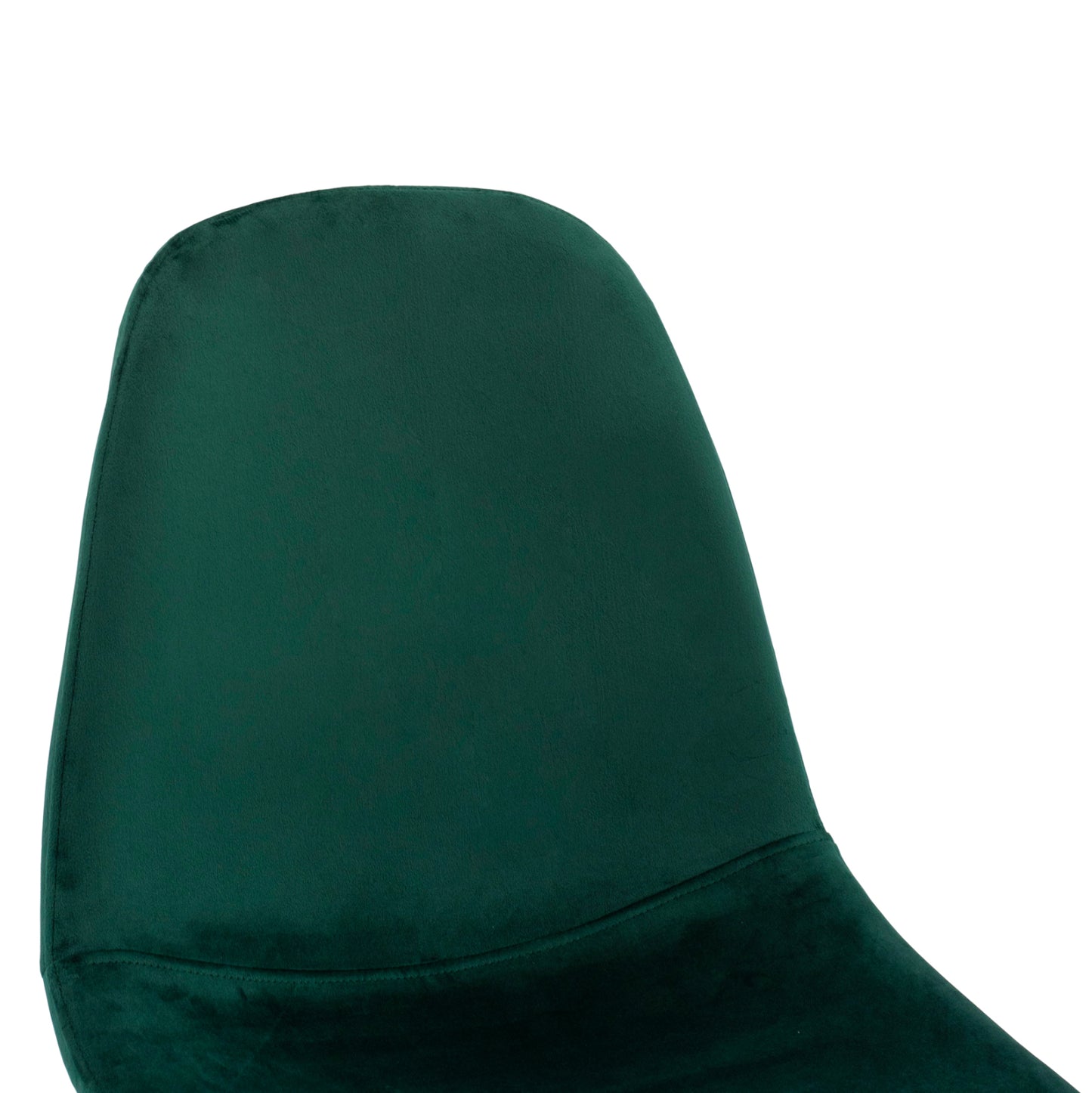 Dining Chair Leonardo Cypress Green Velvet with metallic legs HM00100.23 45x53x85 cm.