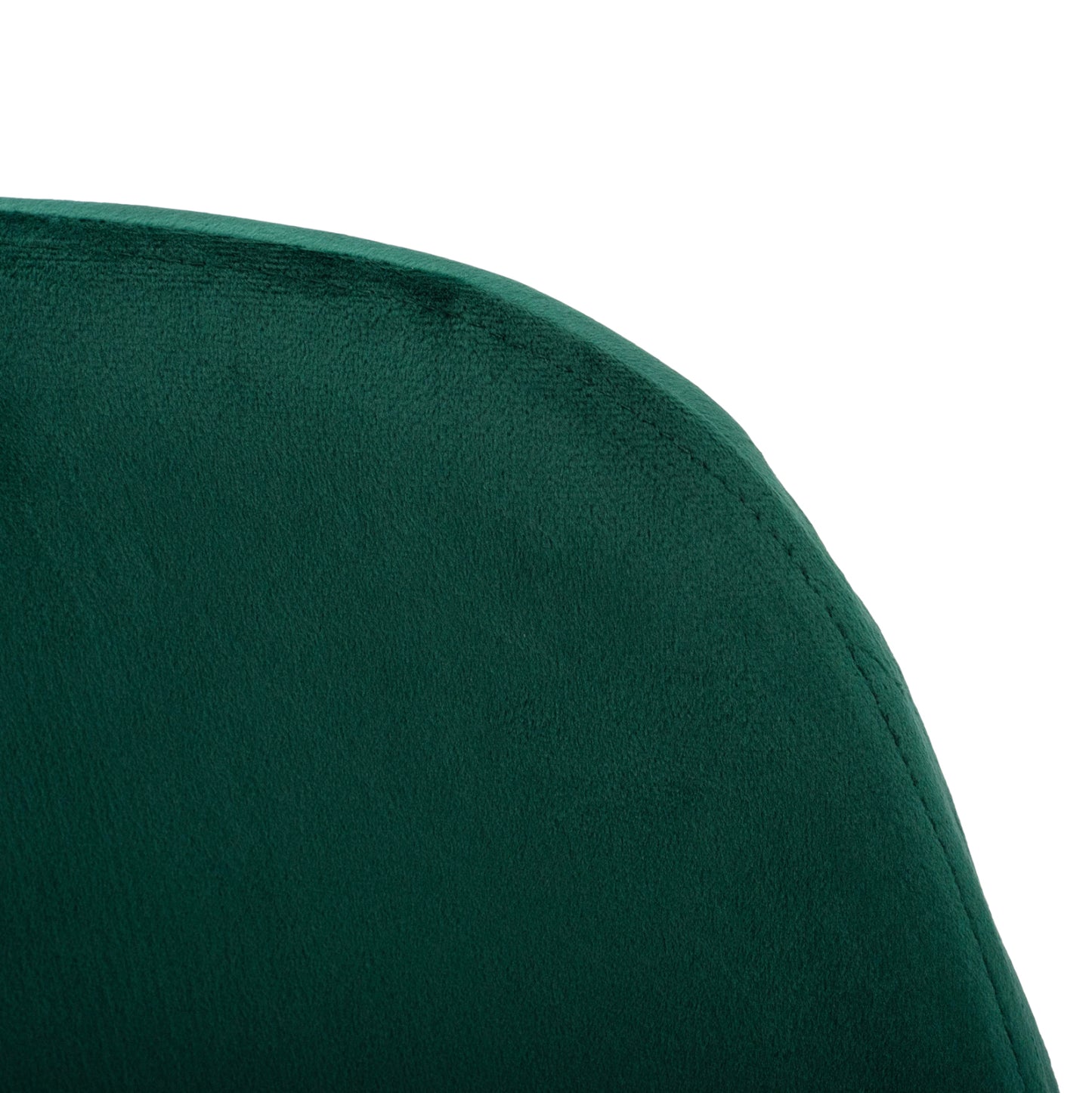 Dining Chair Leonardo Cypress Green Velvet with metallic legs HM00100.23 45x53x85 cm.